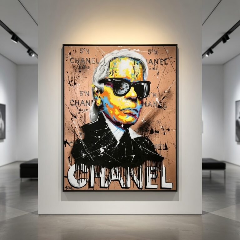 Grace Kelly par Acide, portrait mosaïque d'horloges - vue détaillée 6/13, œuvre originale exposée à Nice