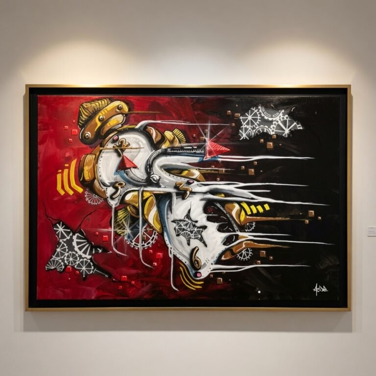 Grace Kelly par Acide, portrait mosaïque d'horloges - vue détaillée 8/13, œuvre originale exposée à Nice
